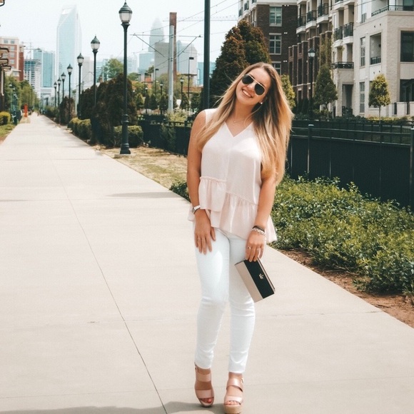 Love Scarlett Faux-Suede Asymmetrical Blouse - Picture 7 of 8